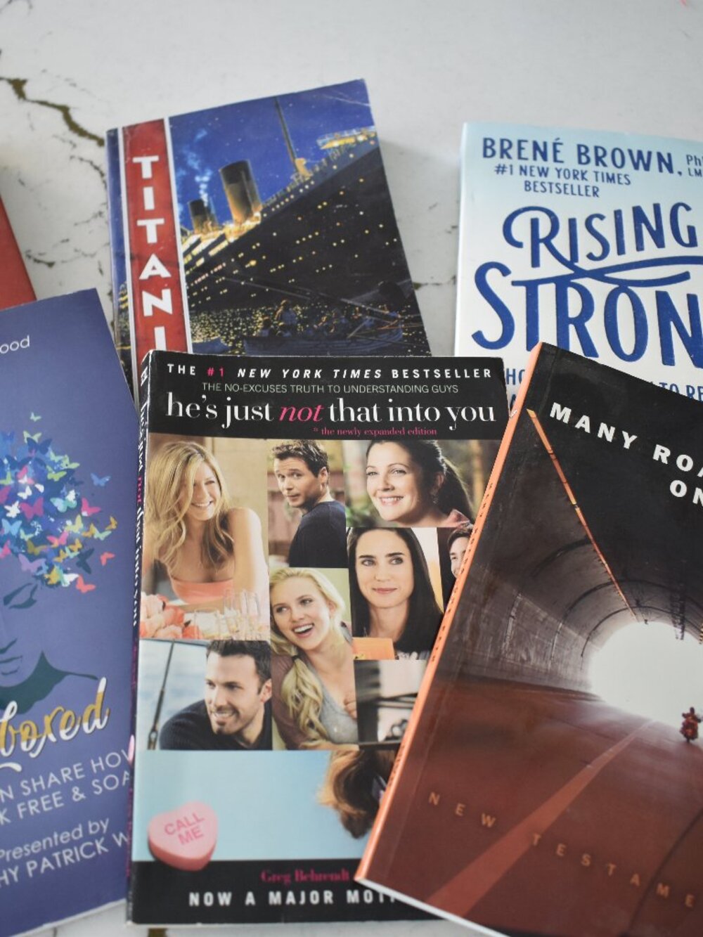 Self Help Book Lot Brené Brown Rising Strong Personal Growth Motivation 6 Books